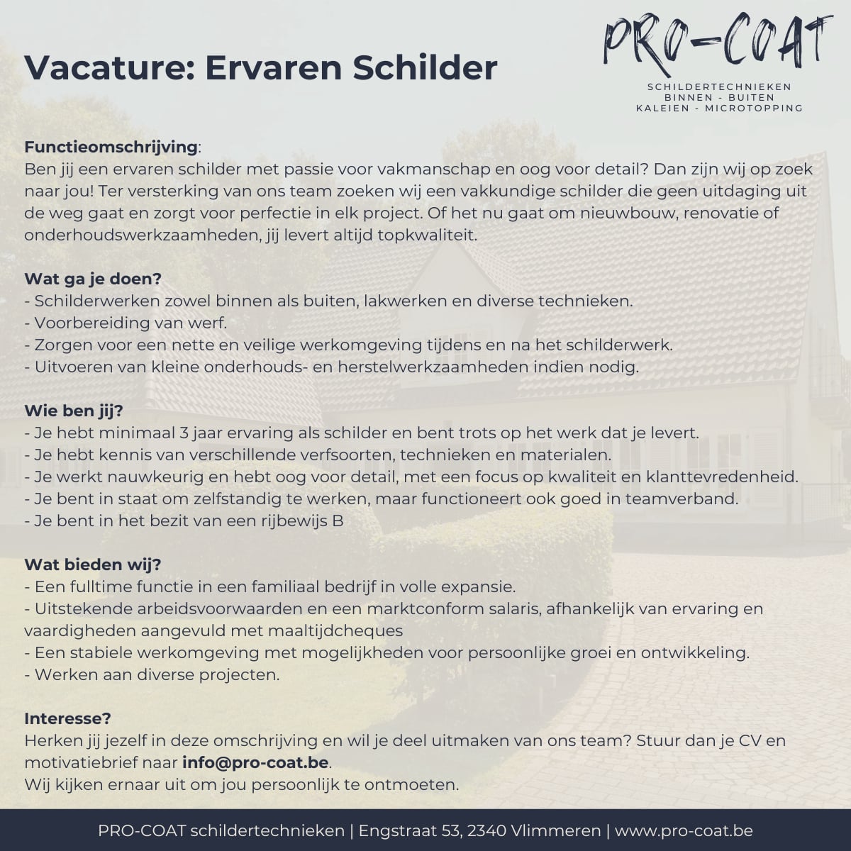 Vacature